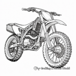 Intricately Designed Dirt Bike Racing Coloring Pages 1