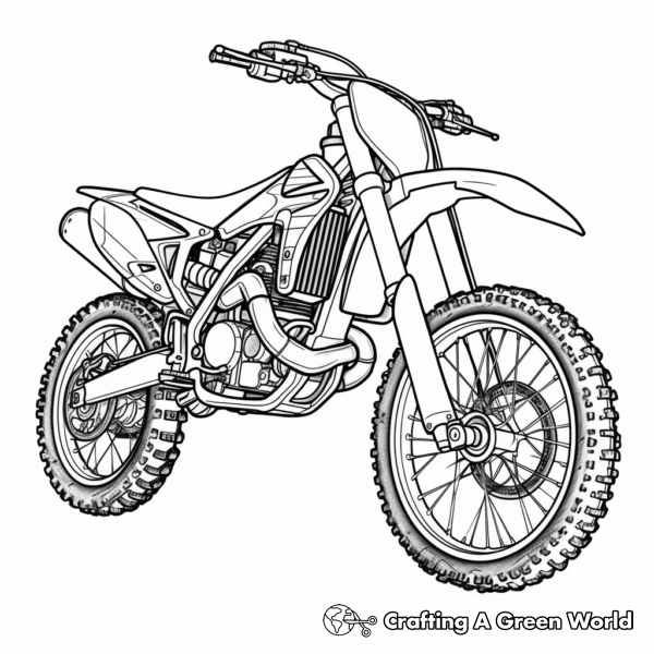 Dirt Bike Coloring Pages - Free &amp; Printable!