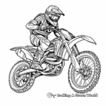 Intricately Designed Dirt Bike Racing Coloring Pages 4