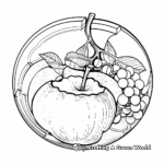Intriguing Avocado Cross-Section Coloring Pages 3