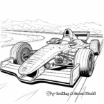 Intriguing Drag Racing Car Coloring Pages for Kids 3