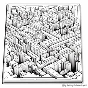 Intriguing Optical Illusion Coloring Pages 1