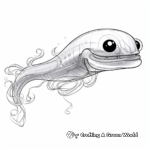 Intriguing Translucent Electric Eel Coloring Pages 1