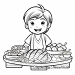 Japanese Cuisine: Sashimi Coloring Pages 2