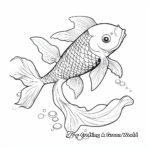Japanese Koi Goldfish Coloring Pages for Adults 2