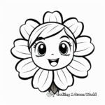 Japanese Style Zinnia Coloring Pages 4