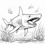 Jaw-dropping Megalodon Coloring Pages 3
