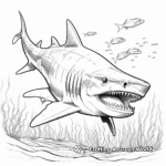 Jaw-dropping Megalodon Coloring Pages 4