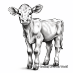 Jersey Calf Coloring Pages: Small and Charming 1