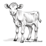 Jersey Calf Coloring Pages: Small and Charming 2