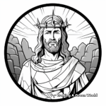 Jesus Christ Crucifixion Coloring Pages 1