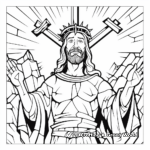 Jesus Christ Crucifixion Coloring Pages 2