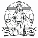 Jesus Christ Crucifixion Coloring Pages 4