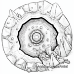 Jeweled Geode Coloring Pages for Experts 3