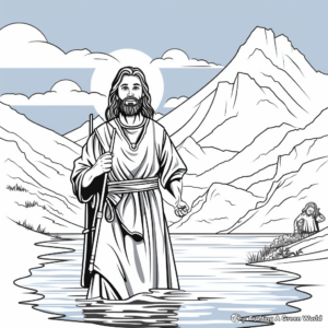 John the Baptist Coloring Pages 3