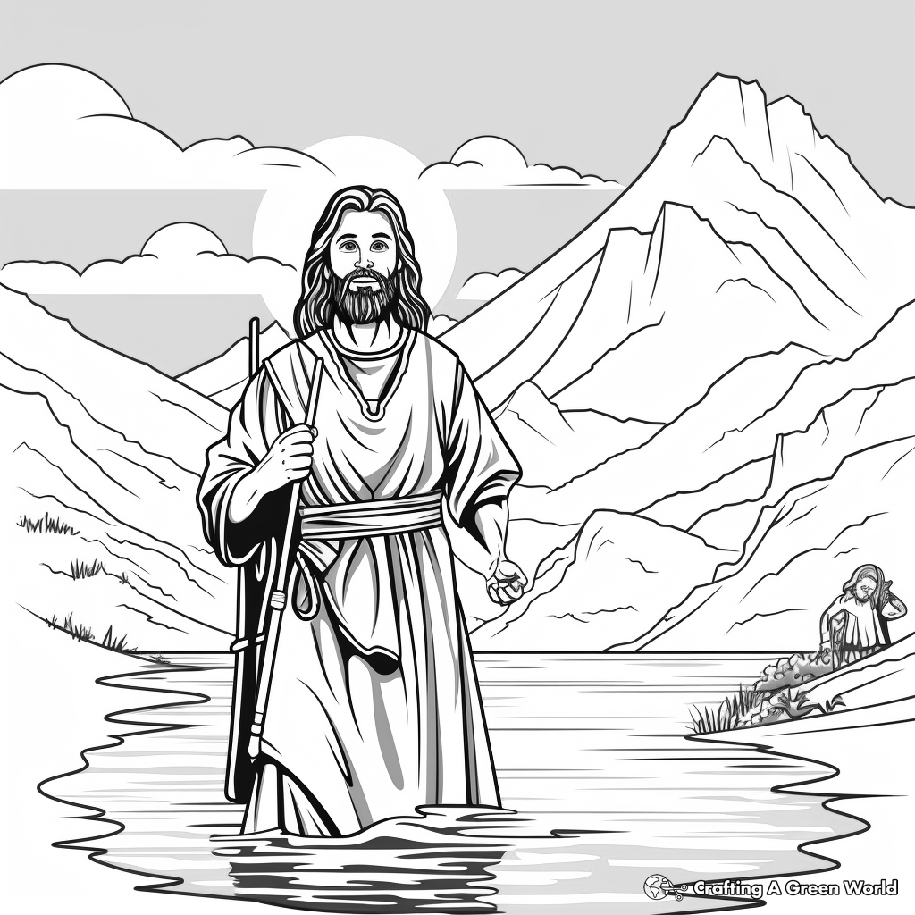 John the Baptist Coloring Pages 3