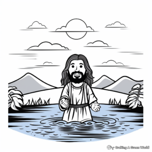 John the Baptist Coloring Pages 4