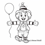 Jolly Clown Coloring Pages 1