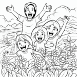 Joyful 'Joy' Fruit of the Spirit Coloring Pages 4