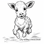 Jumping Bighorn Sheep Coloring Pages for Kids 1