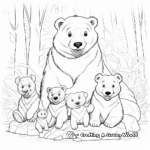 Jungle Book Inspired: Baloo's Family Coloring Pages 1