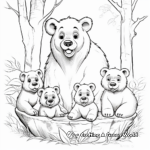 Jungle Book Inspired: Baloo's Family Coloring Pages 2