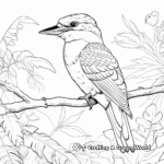 Jungle Life: Kookaburra in Wild Coloring Pages 2