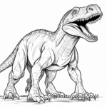 Jurassic Predator: Suchomimus Coloring Pages 1