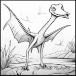 Jurassic Pteranodon Coloring Pages for Kids 3