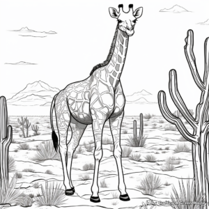 Kalahari Desert Wildlife Coloring Pages 3