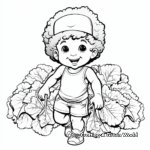 Kale and Spinach Garden Coloring Pages 2