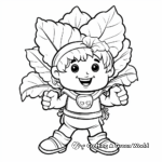 Kale and Spinach Garden Coloring Pages 4