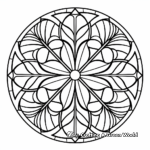 Kaleidoscope Inspired Geometric Coloring Pages 4