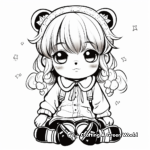 Kawaii Anime Characters Coloring Pages for Teens 2