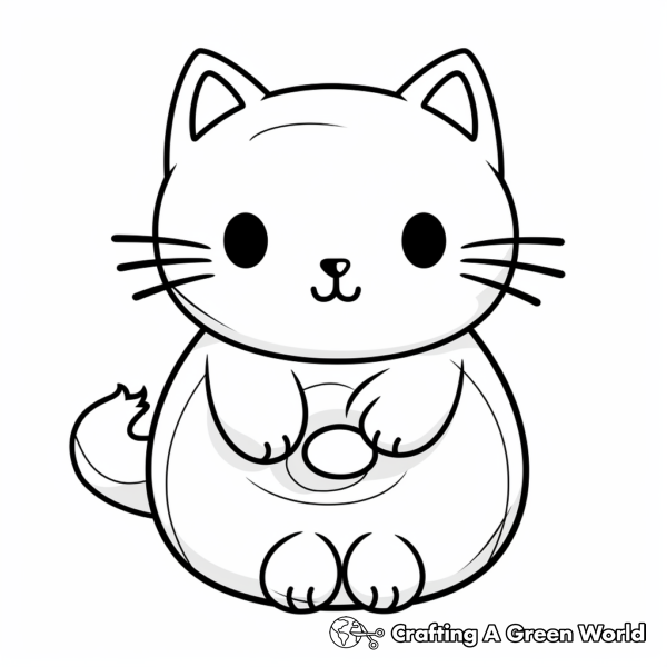 Kawaii Cat Coloring Pages - Free &amp; Printable!
