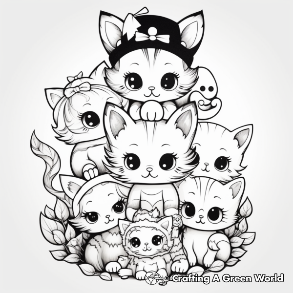 Kawaii Aesthetic Coloring Pages - Free & Printable!