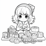 Kawaii Sushi Coloring Pages for Foodies 3