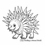 Kentrosaurus Fossil Drawing Coloring Pages 3
