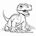 Kid-Friendly Allosaurus Dinosaur Coloring Pages 2