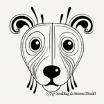 Kid-friendly Animal nose masks coloring pages 3