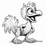 Kid-Friendly Atrociraptor Cartoon Coloring Pages 2