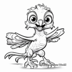 Kid-Friendly Atrociraptor Cartoon Coloring Pages 3