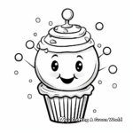 Kid-Friendly Cake Pop Coloring Pages 2