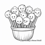 Kid-Friendly Cake Pop Coloring Pages 4