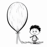 Kid-Friendly Cartoon Balloon Coloring Pages 2