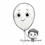 Kid-Friendly Cartoon Balloon Coloring Pages 4