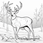 Kid-Friendly Cartoon Buck Coloring Pages 4