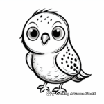 Kid-Friendly Cartoon Budgie Coloring Pages 3