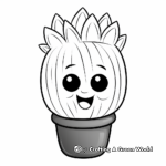 Kid-friendly Cartoon Cactus Coloring Pages 2