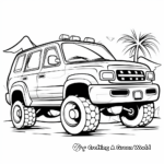 Kid-Friendly Cartoon Car Coloring Pages 4